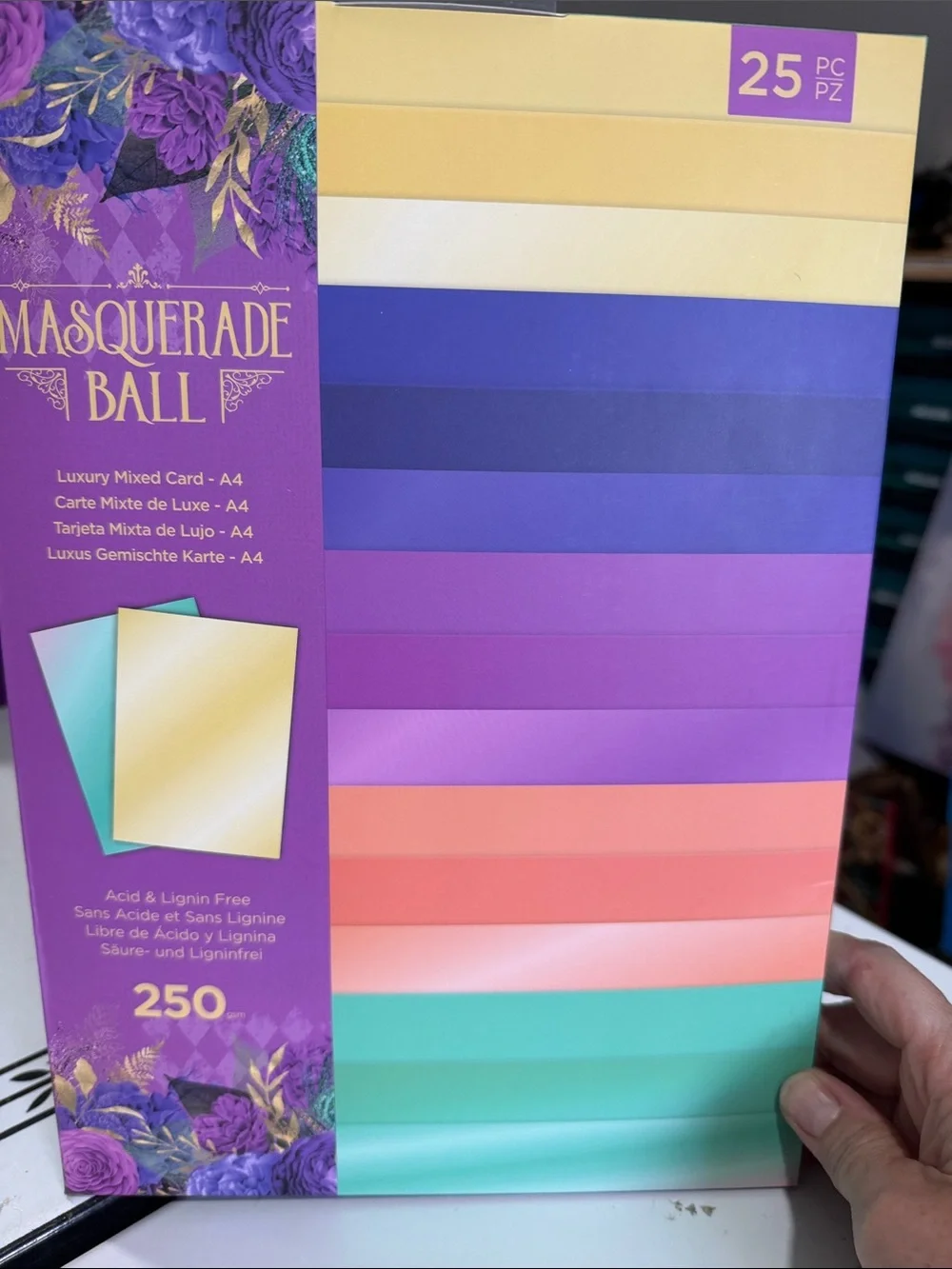 Crafters Companion Masquerade Ball Paper Pad & Luxury Mixed Card